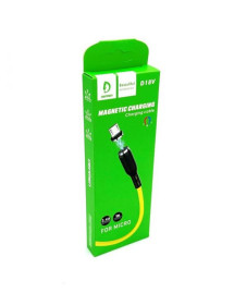 Кабелі Кабели ^/--/^ Магнітний кабель силіконовий DENMEN D /--/ 18 /--/ V Micro USB 2.4 A Жовтий ^_^^^ Магнитный кабель силиконовый DENMEN D /--/ 18 /--/ V Micro USB 2. 4 A Желтый - фото фото фото