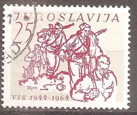 Інші країни Другие страны ^/--/^ Югославия 1964 Sc.702 /--/ А гаш. ^_^^^ Югославія 1964 Sc.702 /--/ А гаш. - фото фото фото