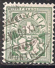 Швейцарія Швейцария ^/--/^ Швейцария 1906 Sc.115 used ^_^^^ Швейцарія 1906 Sc.115 used - фото фото фото