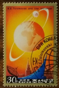 КНДР КНДР ^/--/^ Северная Корея Константин Циолковский 1984 ^_^^^ Північна Корея Костянтин Ціолковський 1984 - фото фото фото