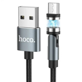Кабелі Кабели ^/--/^ Кабель магнітний Hoco U /--/ 94 Lightning - USB (2.4 /--/ A) 1.2 /--/ м поворотний нейлоновий для зарядки Black ^_^^^ Кабель магнитный Hoco U /--/ 94 Lightning - USB (2.4 /--/ A) 1.2 /--/ м поворотный нейлоновый для зарядки Black - фото фото фото