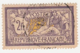 Франція Франция ^/--/^ Франция  1900  г. № 100 гашеная ^_^^^ Франція 1900 р. No 100 гашена - фото фото фото