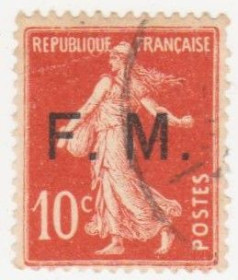 Франція Франция ^/--/^ Франция        (Военная почта) 1907 г.№ 5 гашеная ^_^^^ Франція (Військова пошта) 1907 р. No 5 гашена - фото фото фото
