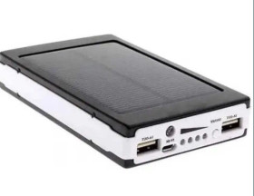 Зовнішні акумулятори (Power Bank) Внешние аккумуляторы (Power Bank) ^/--/^ Повербанк, аккумулятор 20000 mAh с фонарем LED + солнечная батарея ^_^^^ Повербанк, акумулятор 20000 mAh з ліхтарем LED + сонячна батарея - фото фото фото