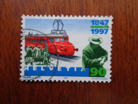 Швейцарія Швейцария ^/--/^ Швейцария, 1997, 150 лет железной дороги Швейцарии, гаш. ^_^^^ Швейцарія, 1997, 150 років залізниці Швейцарії, гаш. - фото фото фото