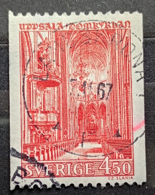 Архітектура Архитектура ^/--/^ Швеция 1967 г - Кафедральный собор Уппсалы.  Интерьер Уппсальского собора  (Uppsala domkyrkan), гаш - фото фото фото