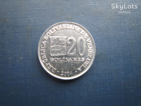 Венесуела Венесуэла ^/--/^ Монета 20 боливарів Венесуела 2004 ^_^^^ Монета 20 боливарей Венесуэла 2004 - фото фото фото