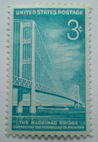 Північна Америка Северная Америка ^/--/^ США 1958 Мост Макинак, MNH ^_^^^ 1958 Міст Макінак, MNH - фото фото фото