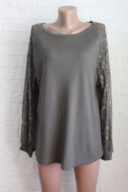 Кофти Кофты ^/--/^ кофточка с кружевом  в идеальном состоянии XL ^_^^^ Кофточка бавовна в ідеальному стані - фото фото фото