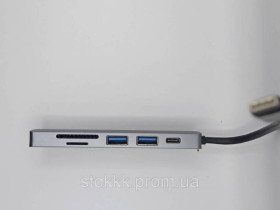 Розумні годинники (Smart watch) Умные часы (Smart watch) ^/--/^ USB C концентратор 6 в 1 адаптер HDMI 4 /--/ K USB 3.0 Micro SD б/у - фото фото фото