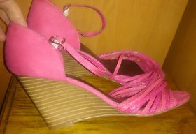 Босоніжки Босоножки ^/--/^ стильні босоніжки фуксія р /--/ 40 New look ^_^^^ стильные босицы фуксия р /--/ 40 New look - фото фото фото