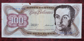 Центральна Америка Центральная Америка ^/--/^ Венесуэла Венесуела 100 боливар 1981 ^_^^^ Венесуела 100 болівар 1981 - фото фото фото