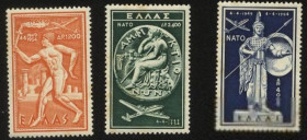 Греція Греция ^/--/^ Греция 1954 г № 597‑599 ** серия ^_^^^ Греція 1954 No 597-599 ** серія - фото фото фото