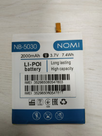 Акумулятори Аккумуляторы ^/--/^ Акумулятор Nomi NB-5030 I /--/ 5030 оригінал ^_^^^ Аккумулятор Nomi NB-5030 I /--/ 5030 оригинал - фото фото фото