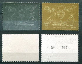 Транспорт Транспорт ^/--/^ Гвиана  Guyana 1992 Concorde Zeppelin Space Apollo 11 Trains Cars Air Balloon Gold &amp;amp; Silver  ^_^^^ Гвіана Guyana 1992 Concorde Zeppelin Space Apollo 11 Trains Cars Air Balloon Gold &amp;amp - фото фото фото