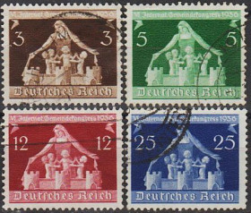 Третій Рейх (-) Третий Рейх (-) ^/--/^ 1936 - Рейх - Конгрес Mi.617-20  _3,0 € ^_^^^ 1936 - Рейх - Конгресс Mi.617-20 _3,0 € - фото фото фото