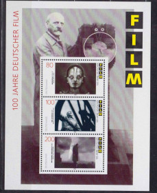 Історія та особистості История и личности ^/--/^ ZM Германия 1995 г  MNH - блок = кино ^_^^^ ZM Німеччина 1995 р MNH - блок = кіно - фото фото фото