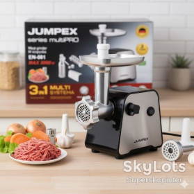 М'ясорубки Мясорубки ^/--/^ Мясорубка 3 в 1 Jumpex Series Multi EN-001 3000 Вт  (мясорубка + тёрка + шинковка) ^_^^^ М'ясорубка 3 в 1 Jumpex Series Multi EN-001 3000 Вт (м'ясорубка + терка + шинківка) - фото фото фото