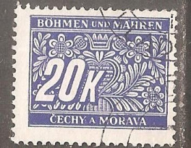 Чехословаччина Чехословакия ^/--/^ Богемия и Моравия 1939 Sc.J /--/ 14 гаш. КОНЦОВКА серии ^_^^^ Богемія і Моравія 1939 Sc.J /--/ 14 гаш. КОНЦОВКА СЕРІЇ - фото фото фото