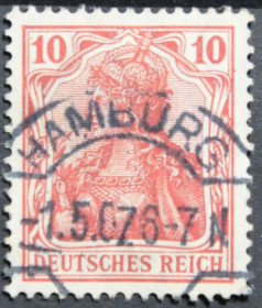 Інше Другое ^/--/^ Германская империя Рейх 1905 Штамп Гамбург ^_^^^ Німецька імперія Рейх 1905 Штамп Гамбург - фото фото фото