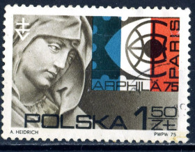 Польща Польша ^/--/^ Польша. Филвыставка во Франции    (серия) 1975 г. ^_^^^ Польща. Філвиставка у Франції (серія) 1975 - фото фото фото