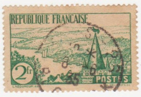 Франція Франция ^/--/^ Франция  1935  г. № 287 гашеная ^_^^^ Франція 1935 р. No 287 гашена - фото фото фото