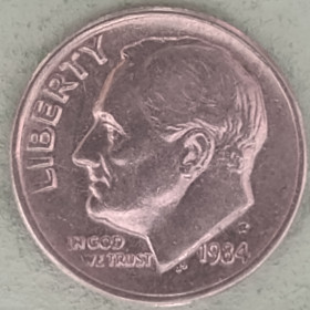 Інше Другое ^/--/^ США  дайм 1984 года ^_^^^ США дайм 1984 - фото фото фото