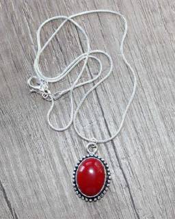 Готові вироби Готовые изделия ^/--/^ Серебряный кулон с кораллом ^_^^^ Срібний кулон з коралом - фото фото фото