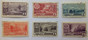 СРСР - СССР - ^/--/^ СССР 1961 Столицы автономных республик, гашеные (II) ^_^^^ СРСР 1961 Столиці автономних республік, гашені (II) - фото фото фото