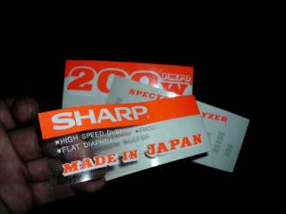Музикальні центри Музыкальные центры ^/--/^ Легендарный SHARP 939 Наклейки новые комплект ^_^^^ SHARP 939 Наклейки нові комплекти - фото фото фото