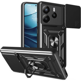 Чохли, бампера Чехлы, бампера ^/--/^ Чохол Fiji Camera Defence для Xiaomi Redmi Note 14 бампер із захистом камери та підставкою Black ^_^^^ Чехол Fiji Camera Defence для Xiaomi Redmi Note 14 бампер с защитой камеры и подставкой Black - фото фото фото