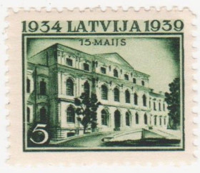 Балтійські країни Балтийские страны ^/--/^ Латвия 1939 г. №  224 ** ^_^^^ Латвія 1939 No 224 ** - фото фото фото