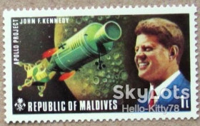 Освоєння космосу Освоение космоса ^/--/^ Мальдивские острова 1973 космос США Кеннеди Apollo Mi 471 MNH ^_^^^ 1973 — Космос США Кеннеді Apollo Mi 471 MNH - фото фото фото