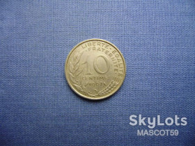Франція Франция ^/--/^ Франция 10 сантимов 1967 г. ^_^^^ Франція 10 сантимів 1967 - фото фото фото