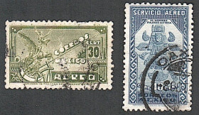 Центральна Америка Центральная Америка ^/--/^ Мексика  (1934) Авиапочта. Местные мотивы ^_^^^ Мексика (1934) авіапошта. Місцеві мотиви - фото фото фото