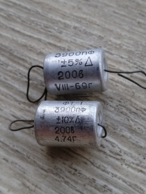 Конденсатори Конденсаторы ^/--/^ ФТ-1 3900 /--/ пф  200 В ^_^^^ ФТ-1 3900 /--/ пф 200 В - фото фото фото