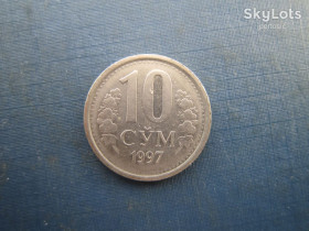 Узбекистан Узбекистан ^/--/^ Монета 10 сум Узбекистан 1997 - фото фото фото