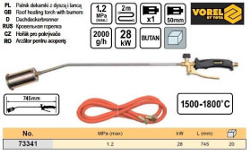 Степлери Степлеры ^/--/^ Паяльник газовый горелка L /--/ 780 мм шланг 2 м VOREL-73341 ^_^^^ Паяльник газовий Польща пальник L /--/ 780 мм шланг 2 м VOREL-73341 - фото фото фото