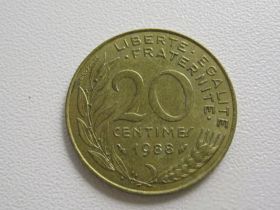 Франція Франция ^/--/^ Франция 20 сантимов 1988 года #15860 ^_^^^ Франція 20 сантимів 1988 року #15860 - фото фото фото