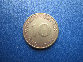НДР, ФРН ГДР, ФРГ ^/--/^ Монета 10 пфенігів Німеччина ФРН 1969 D ^_^^^ Монета 10 пфеннигов Германия ФРГ 1969 D - фото фото фото