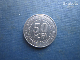 Франки КФА Франки КФА ^/--/^ Монета 50 франків КФА Центральна Африка 2006 ^_^^^ Монета 50 франков КФА Центральная Африка 2006 - фото фото фото