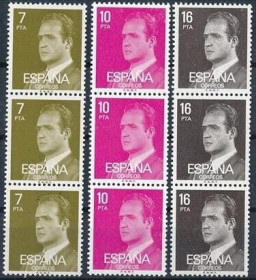 Інше Другое ^/--/^ Испания Стандарт Король Хуан Карлос I Сцепки 1976-1984 ^_^^^ Іспанія Стандарт Король Хуан Карлос I Зчіпки 1976-1984 - фото фото фото