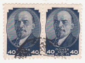 СРСР - СССР - ^/--/^ СССР 1938 г. Стандарт.№ 375 гашеная пара ^_^^^ СРСР 1938 Стандарт.No 375 гашена пара - фото фото фото