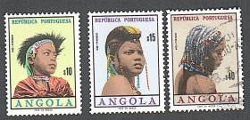 Ангола Ангола ^/--/^ Ангола  (1961) Португальская колония. Ангольские женщина. Причёски ^_^^^ Ангола (1961) Португальська колонія. Ангольські жінки. Зачіски - фото фото фото