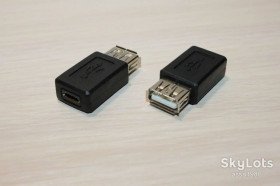 Шлейфи, перехідники Шлейфы, переходники ^/--/^ Переходник Micro USB    (F) - USB    (F) ^_^^^ Переходник Micro USB (F) - USB (F) - фото фото фото