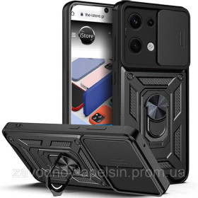 Чохли, бампера Чехлы, бампера ^/--/^ Xiaomi Redmi Note 13 5 /--/ G Poco X /--/ 6 Противоударный чехол Шторка+кольцо ^_^^^ Xiaomi Redmi Note 13 5 /--/ G Poco X /--/ 6 Протиударний чохол Шторка+кільце - фото фото фото
