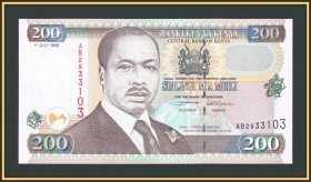 Кенія Кения ^/--/^ Кения 200 шиллингов 1996 P-38  (38 /--/ a) UNC ^_^^^ Кенія 200 шилінгів 1996 P-38 (38 /--/ a) UNC - фото фото фото