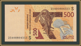 Інші країни Другие страны ^/--/^ Западная Африка  (S - Гвинея-Бисау) 500 франков 2025 P-919 Sn UNC ^_^^^ Західна Африка (S - Гвінея-Бісау) 500 франків 2025 P-919 Sn UNC - фото фото фото