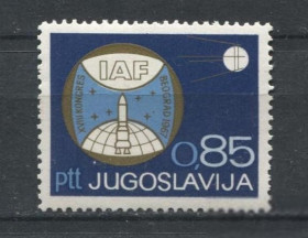 Освоєння космосу Освоение космоса ^/--/^ Югославия Yougoslavia Space 1967 Mi 1248 Astronautic congress MNH  Cv 1.50 ^_^^^ Югославія Yougoslavia Space 1967 Mi 1248 Astronautic congress MNH Cv 1.50 - фото фото фото
