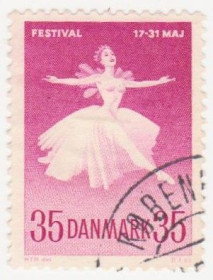 Балтійські країни Балтийские страны ^/--/^ Дания   1959 г. №  378 гашеная ^_^^^ Данія 1959 р. No 378 гашена - фото фото фото